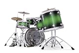Mapex Saturn Series walnut and maple Studioease 6  piece  drum set in Mango Burst Sparkle Burst lacquer finish.