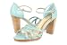 SEYCHELLES Women's Forbidden Leather Heel Strappy Sandals Aqua, Size 8.5