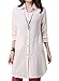 Hole Tide Women's Solid Color Cotton and Linen Long Sleeves Blouse