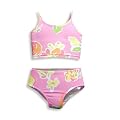 Girlfriends by Anita G Designer Clothes - Toddler Girls 2 Piece Tankini Bathing Suit, Pink, Yellow (Size 3T)