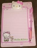 Hello Kitty Mini Clipboard with Pen and Paper