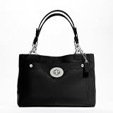 Authentic Coach Pebbled Penelope Leather Carryall Bag 16531 Black