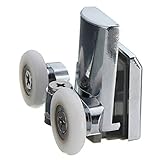 amzmonnsuta 23mm 洗面所スライドドア滑車 亜鉛合金 シャワーのドア ローラープーリ