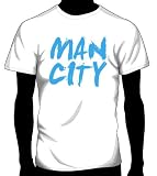 Manchester City Basic Logo Soccer Tee, Adult X-Large - White