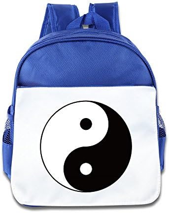 NATY Ying Yang Symbol Unisex School Backpacks With RoyalBlue For Youth