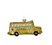 Barcana 4-Inch Shatterproof School Bus, Christmas Ornaments, Set of 3