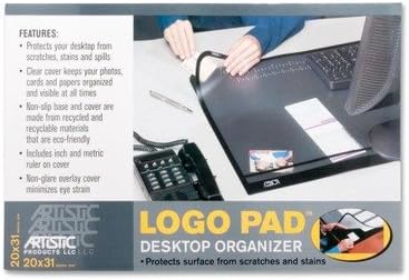 DESK PAD,LOGO,31X20,BK