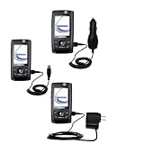 Deluxe Kit for the Samsung SGH-D820 includes a USB cable with Car and Wall Charger - Gomadic Brand w/ TipExchange Technology