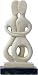 Cycladic Lovers with Arms Interlocking Statue