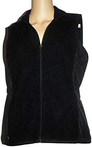 Ralph Lauren Active Womens Fleece Zippered Vest Black Medium