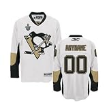 ANYNAME 2008 STANLEY CUP #00 Pittsburgh Penguins RBK NHL Premier Hockey Jersey by Reebok (Custom Sewn with Authentic Tackle Twill)