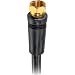 RCA 50' RG-6 Digital Coaxial Cable With Gold Plated F Connectors (Black)