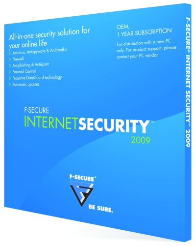 F-Secure Internet Security 2009 1 Pack OEM (PC CD)
