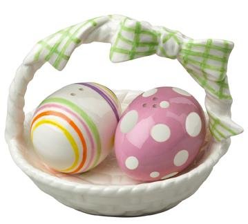 Easter Bunny Eggs Salt S/P Set/3
