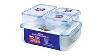 Lock & Lock Stackable Airtight Containers 5 Piece Set