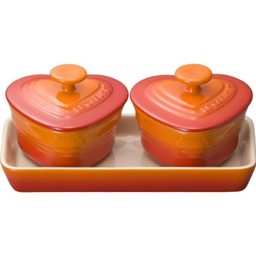 Le Creuset  プチ・ラムカン・ダムール・セット オレンジ 910223-00-09