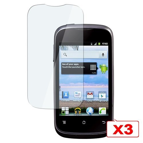 CommonByte 3PCS Clear Screen Protector LCD Film Guard For Huawei Ascend Y M866 H866C