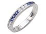 0.75 (3/4) cttw Karina B(tm) Genuine Sapphire Band LIFETIME WARRANTY