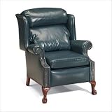 Classic Leather Ball-in-Claw High Leg Recliner