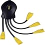 Power Sentry S10059600703/17 5 Outlet Power Squid Power Multiplier (Black/Yellow)