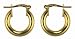 9ct Yellow Gold Ladies Hoop Earrings