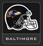 Official NFL Licensed Team Helmet Logo Air Freshener Pine Frost Scent - Baltimore Ravens