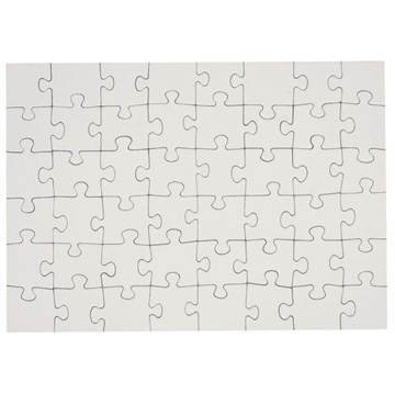 Folia 2320 - Puzzle, 48-teilig, DIN A4, extra stark, blanko wei&szlig;