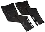IMAGE OF 2XU Unisex Thermal Leg Warmers,Black/Black,Large