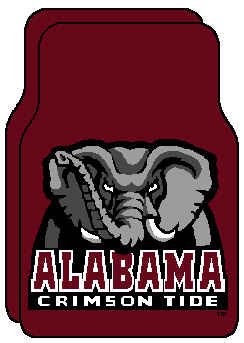 Alabama Crimson Tide ( University Of ) NCAA 18x26 Car Floor Mats