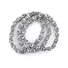 Skull Beads Bracelet Pack of 3 Stretchy Gothic Punk Emo