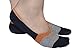Bamboo No Show Anti Slip Socks, 5 Striped Pairs (One Size (5-8), Striped Assorted 1)