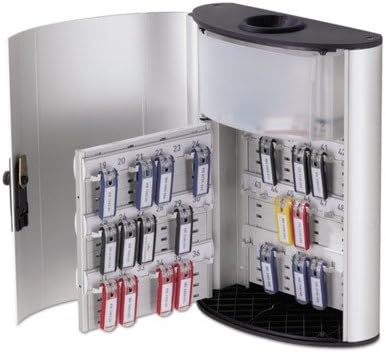 196823 Key Box Plus, 54-key, Brushed Aluminum, Silver, 11 3/4" x 4 5/8" x 15 1/2"