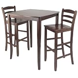 Winsome 3pc Inglewood High/Pub Dining Table with Ladder Back Stool