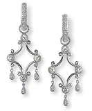 Jewelry : Scroll Chandelier Diamond Pave Charms