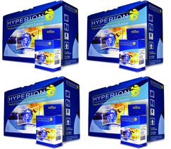 4 PACK Hyperion Replacement for HP 45 (51645A) Black Ink Cartridge