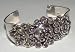 Couture jewelry CUFF BRACELET amethyst STERLING 925