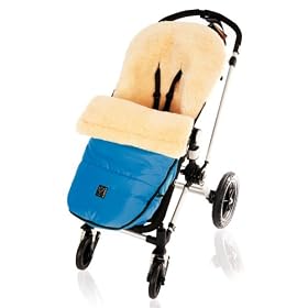 Kaiser Stroller Sheepskin Foot Muff for Bugaboo Cameleon Medical Sheepskin (Blue)