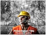 Man in Protective Suit (PPT)Powerpoint Template | construction Powerpoint Templates | Engineering Powerpoint Templates