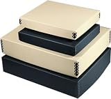 Light Impressions Truecore Drop Front Box, Holds 11 x 14 Prints and Papers, 1.5 Deep, Archival, Tan Color.