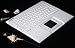 Visenta Super Slim 2.4 GHz Wireless Mini Compact Computer Keyboard with Smart Tap Touch Pad for MCE - Media Center Edition - Extra Long Range of Over 50 Feet - White