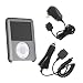 3rd Generation iPod Nano 4Gb 8GB Crystal Carrying Case - Value added Combo with 12V Rapid Car charger and Travel Charger Adapter by Eforcity