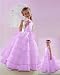ST244 Brand New Flower Girl Lilac Wedding Layers Dress (4T)