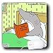 Londons Times Famous People Places Books Cartoons - SWIM WITH THE LAWYERS - Mouse Pads