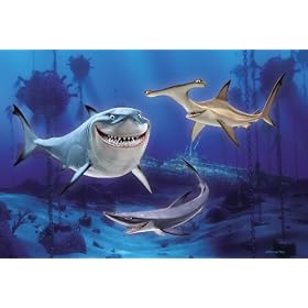Decorate By Color BC1580929 Bright Blue Fish Are Friends Mural, Blue