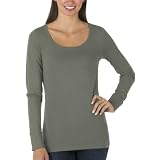 Juniors Mossimo Supply Co. Long-Sleeve Scoopneck Tee - Quartz Gray