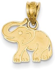 14K Yellow Gold Elephant Charm