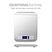 multifun Digital Kitchen Scale Slim Stainless Multifunction Food Scale with LCD Display and Tare Function 11lb 5kg