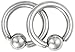 Set of 2 Rings: 10g Surgical Steel 1/2