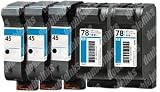 Combo Pack II Remanufactured HP 45/78 51645A/C6578A (3 BLK+2 CLR)
