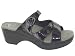 Dansko Women's Sela Sandal,Black Crinkle Patent,38 EU (US Women's 8 M)